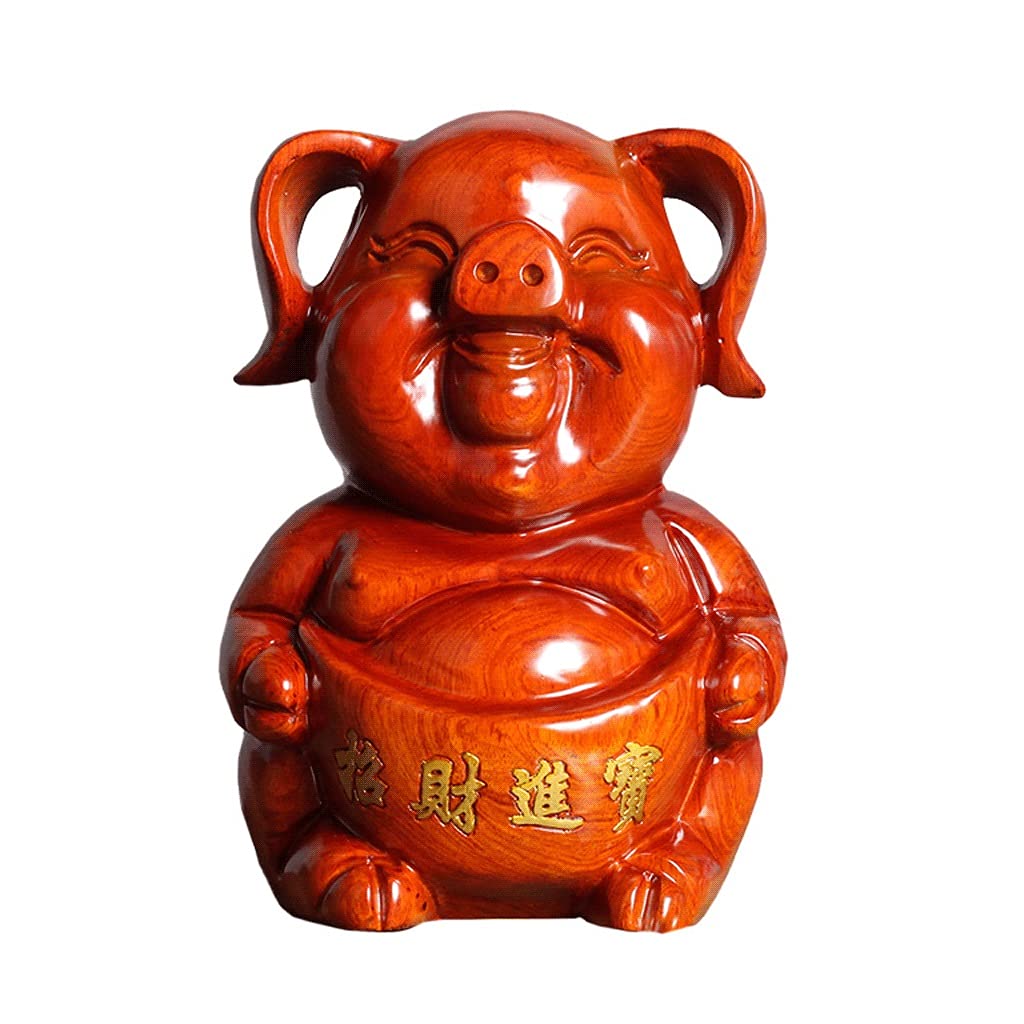 Amazon.co.jp: 貯金箱 貯金箱 ギフト 木製 貯金箱 鍵付き かわいい豚の